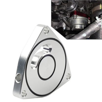 Silver Turbo Blow Off Valve BOV Plate Spacer for Honda Civic (2015-2021)
