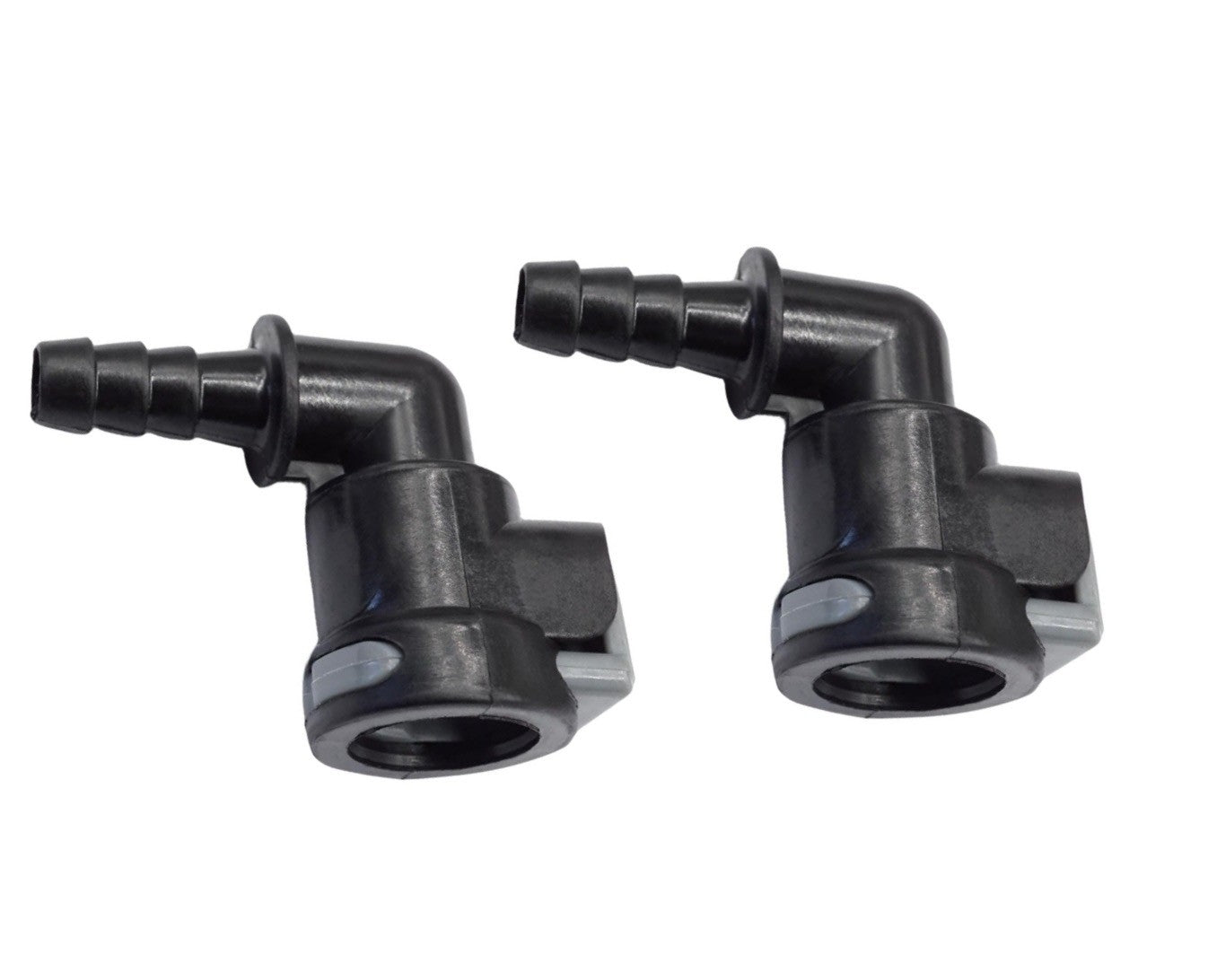 Set of 2 Gear Lube Monitor Elbow Fittings for MerCruiser Alpha Bravo