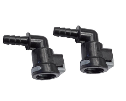 Set of 2 Gear Lube Monitor Elbow Fittings for MerCruiser Alpha Bravo