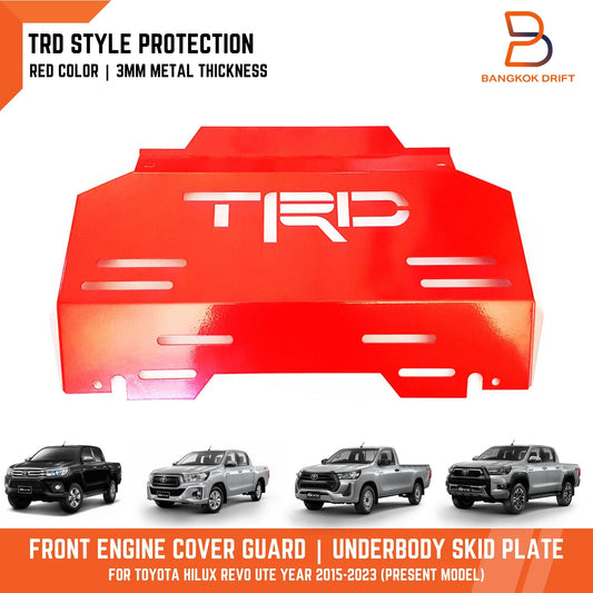 Steel Front Engine Cover Skid Plate for Toyota Hilux Fortuner 15-23