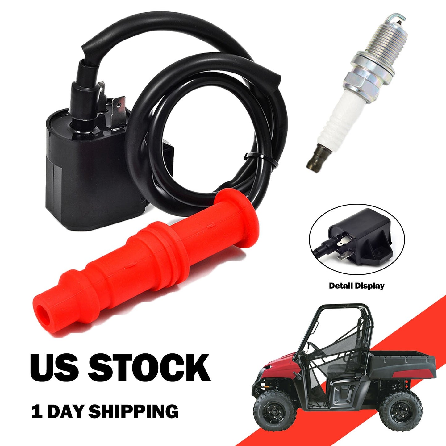 Ignition Coil for Polaris ATV Sportsman 500 / Ranger 400 / Ranger 500 (1996–2023)