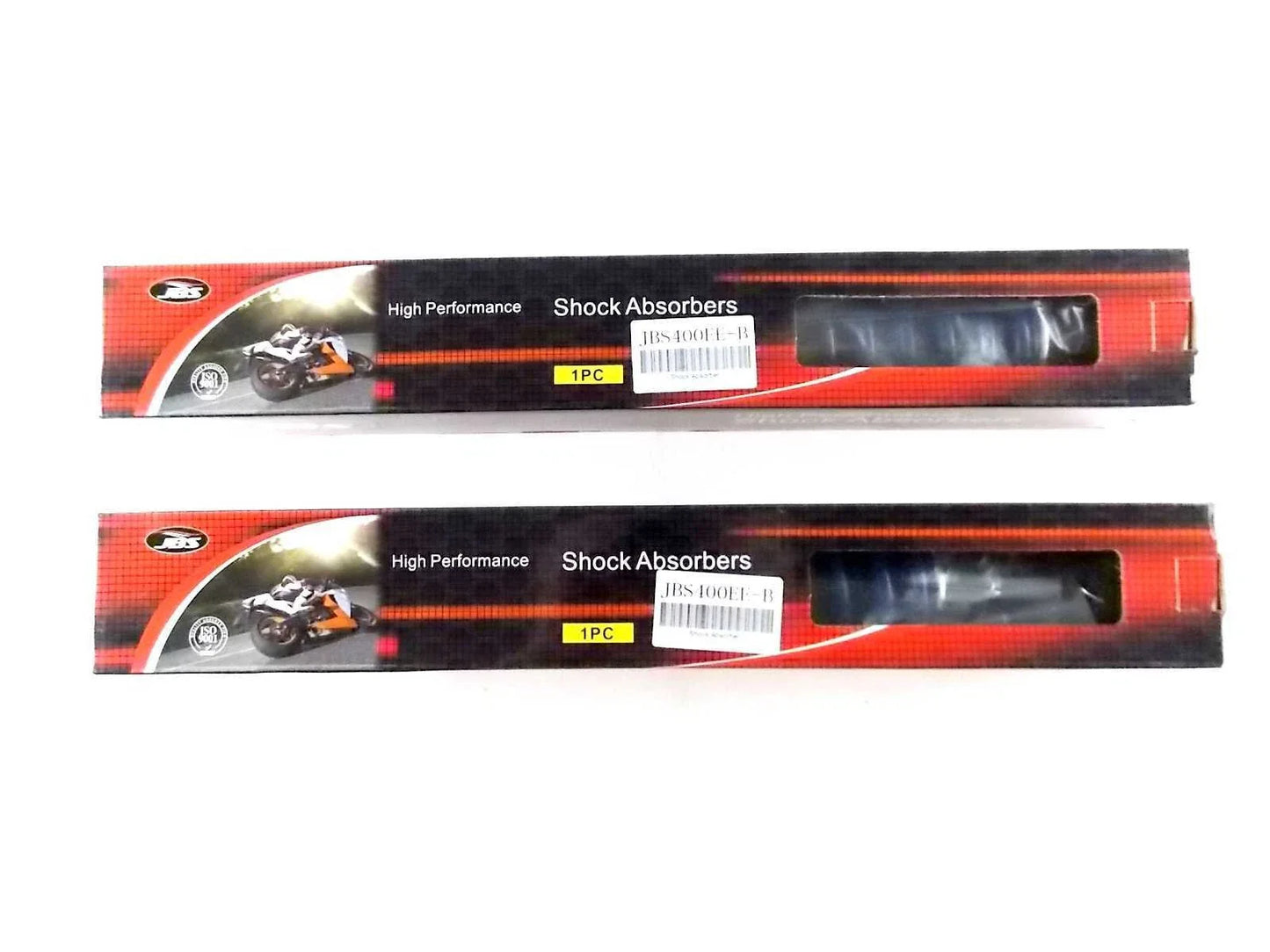 400mm Blue/Chrome JBS Rear Shock Absorbers for Suzuki PE400