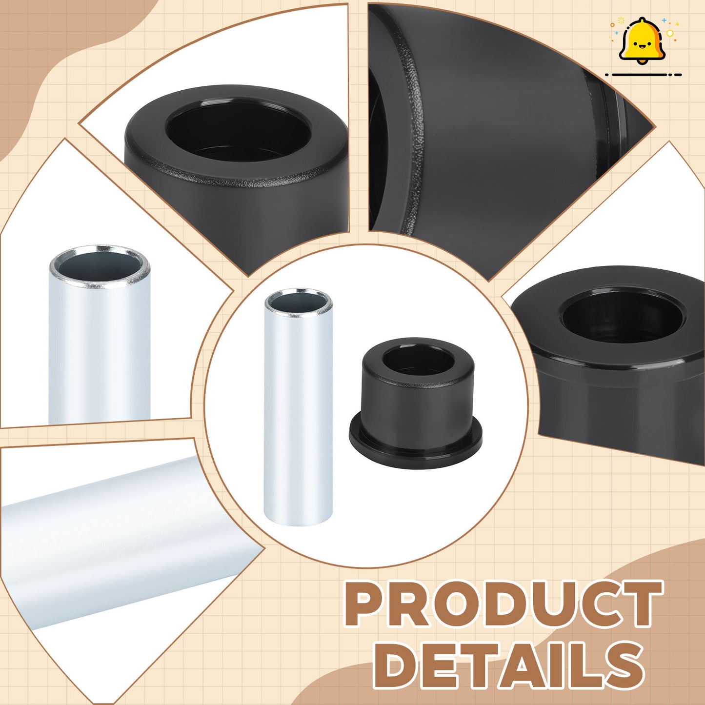 Set of 4 A Arm Bushings for Honda TRX400X TRX450ER TRX450R (2004–2014)
