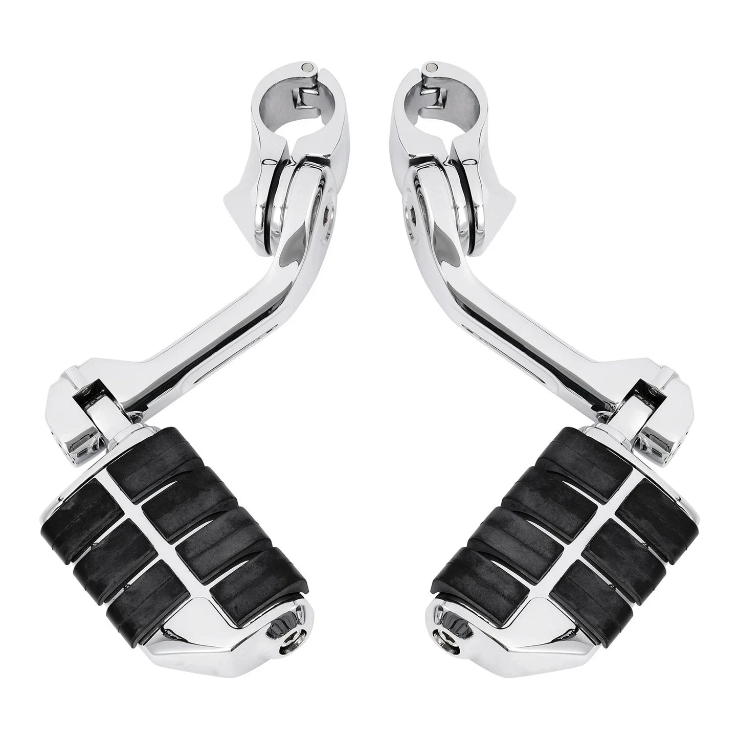 1-1/4" Chrome Footpeg Footrest Mount for Harley Touring Engine Guard