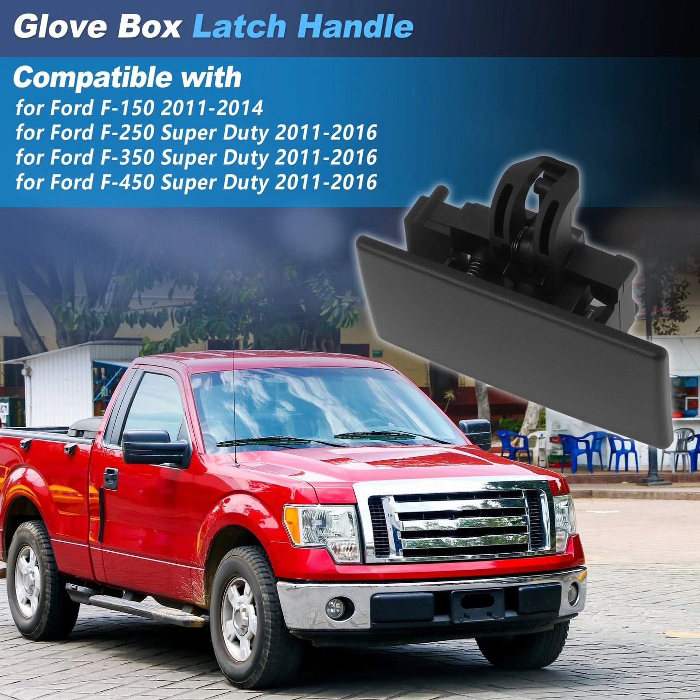 Glove Box Latch for Ford F-150 (2011–2014) BC3Z1506072AB Black Plastic