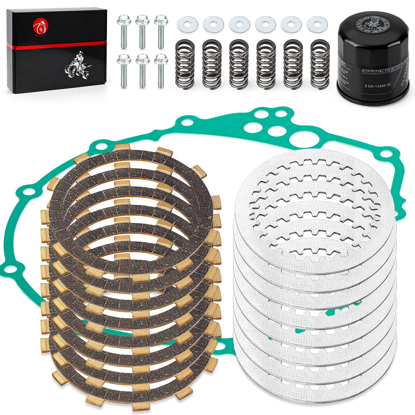 Clutch Friction and Steel Plates Kit for Yamaha R6S YZF-R6S (2006–2009)