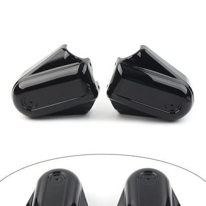 Chrome Saddlebag Guard Latch Cover w/Red Reflectors for Harley Touring (1993–2013)