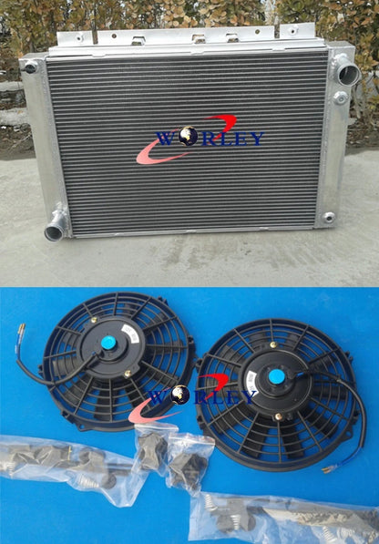 3 Rows Aluminum Radiator with 2 Fans for Ford Thunderbird (1964–1966)