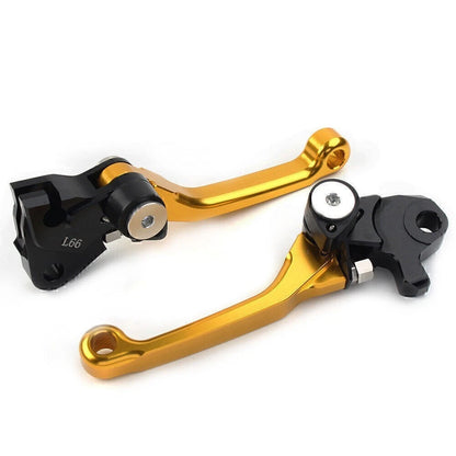 Pivot Brake Clutch Levers for Yamaha YZ 250F YZ 426F YZ 450F (2009–2020) Gold