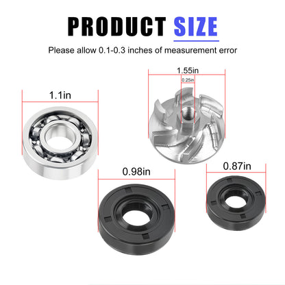 Water Pump Impeller Gasket Kit for Honda CR500R (1986–2001)