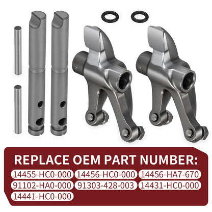 Shaft Rocker Arm & Pin Dowels for Honda FourTrax 250 TRX250X (1987–1992)