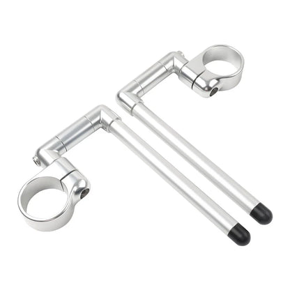 58MM Clip-On Handlebar for Universal Cafe Racer Motor - Silver