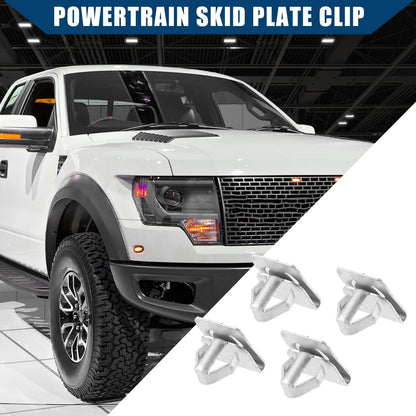 Set of 4 W715288-S439 Front Skid Plate Clips for Ford F150 (2011–2020)