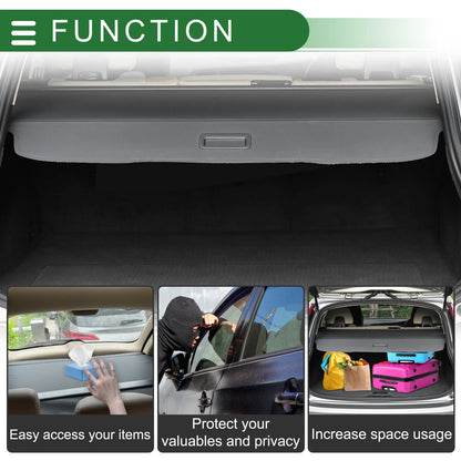 Car Trunk Retractable Cargo Cover for Mercedes-Benz GLE (2020-2024)
