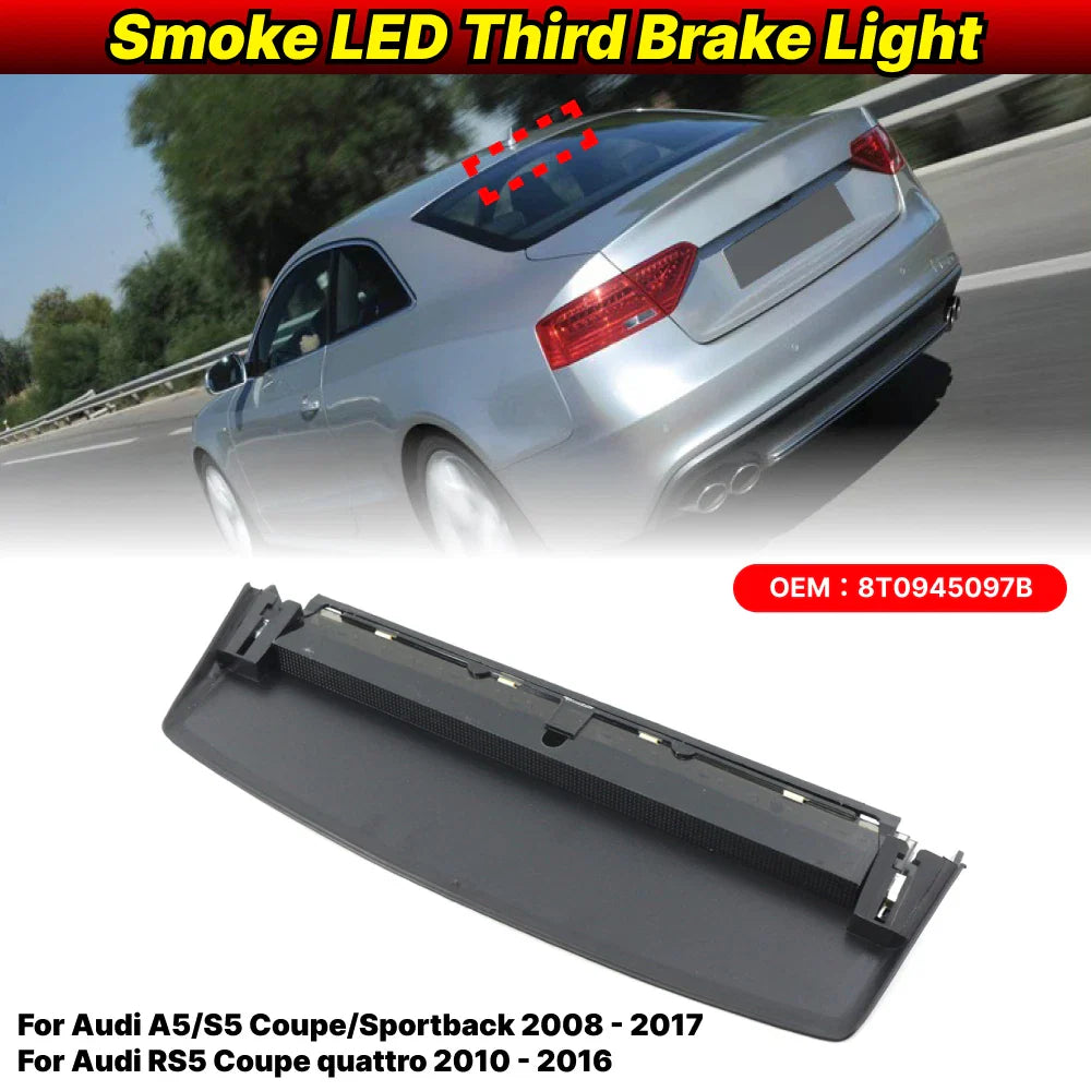 Smoke LED High-Level Brake Light Tail Lamp for Audi A5/S5 (2008–2017)