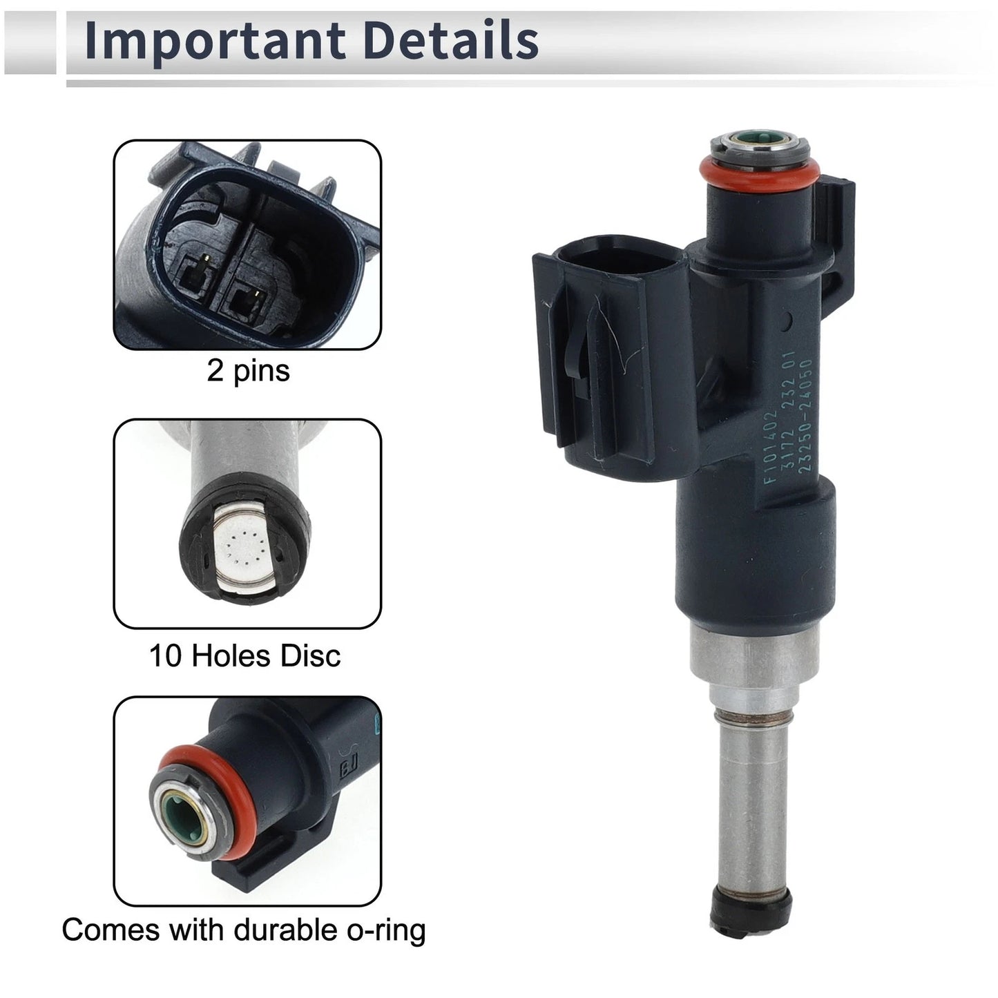 Fuel Injector No. 23250-24050 for Toyota Corolla 2.0 (2019–2022)