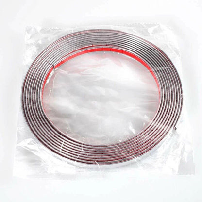 12mm x 5m Chrome Car Auto Moulding Strip Adhesive Bumper Protector