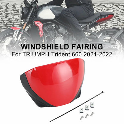 Windshield Deflector for Trident 660 (2021–2023) Red