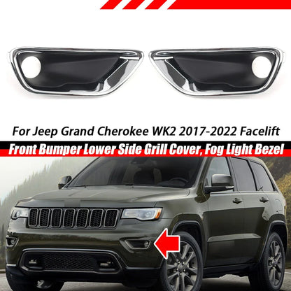 Front Bumper Lower Side Grill Deflector for Jeep Grand Cherokee (17–22)