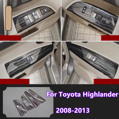 Window Lift Panel Switch / Cover Trim / Toyota Highlander (2008–2013)