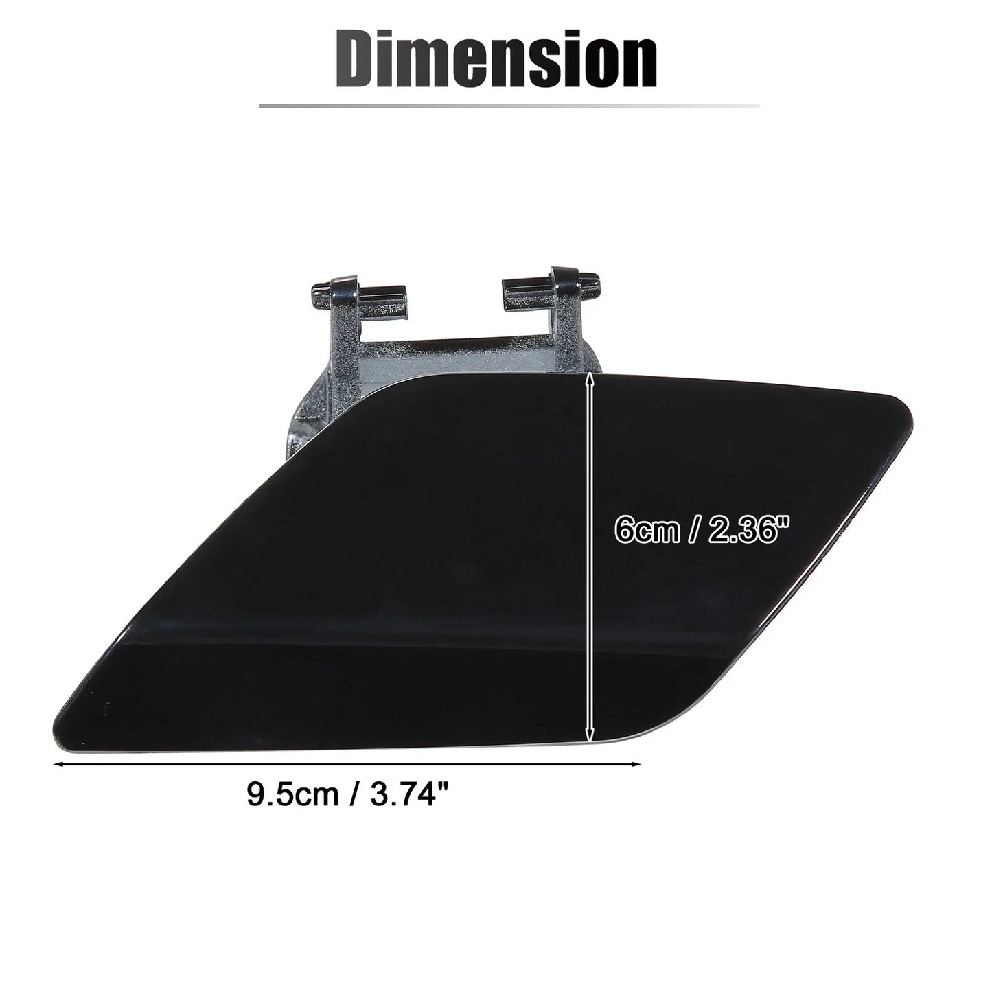 Bumper Washer Nozzle Cover for Mercedes-Benz E550 (2007-2009) Black