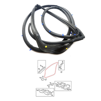 Rear Door Weatherstrip Seal x2 for Honda Accord Sedan 2007-2012