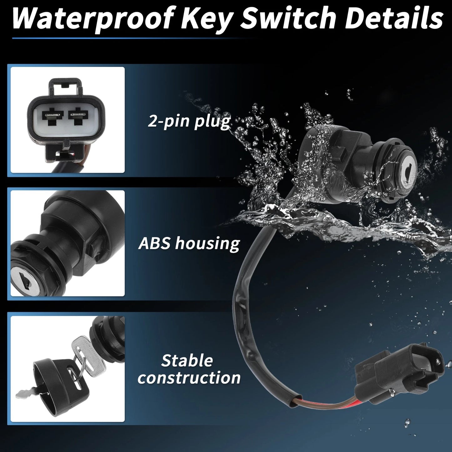 Ignition Key Switch for Yamaha Raptor 700 700R YFZ450R (2009–2024) No.4SH825100000
