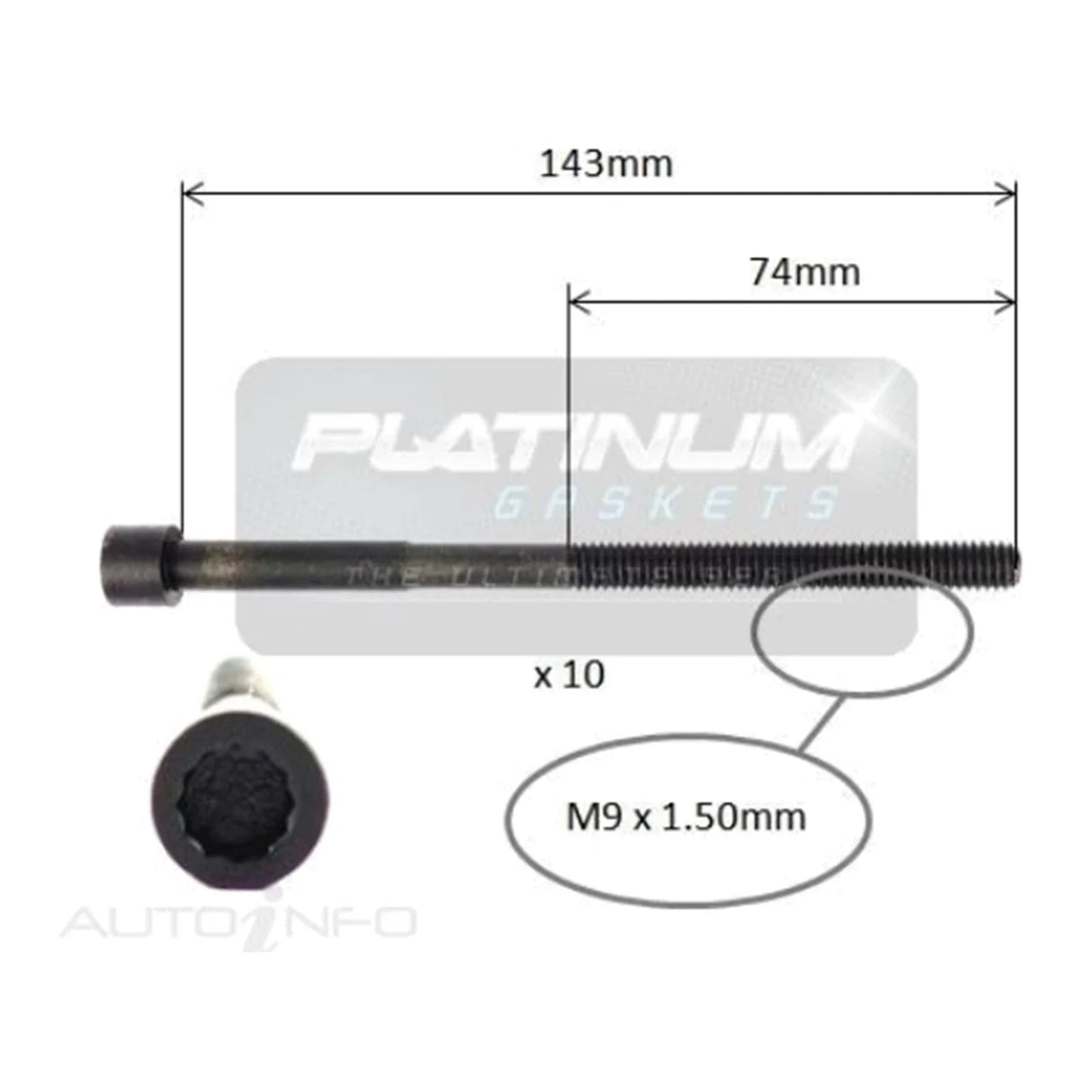 Engine Cylinder Head Bolt Set for Toyota Echo NCP10 1.3L 2NZ-FE (1999-2005)