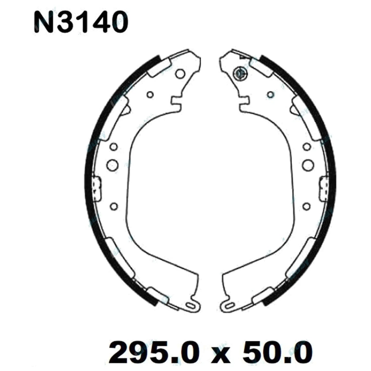 Rear Brake Shoes Set for Nissan Pathfinder R50 1995-2005 4X4 V6 VG33E 3.3L Drum