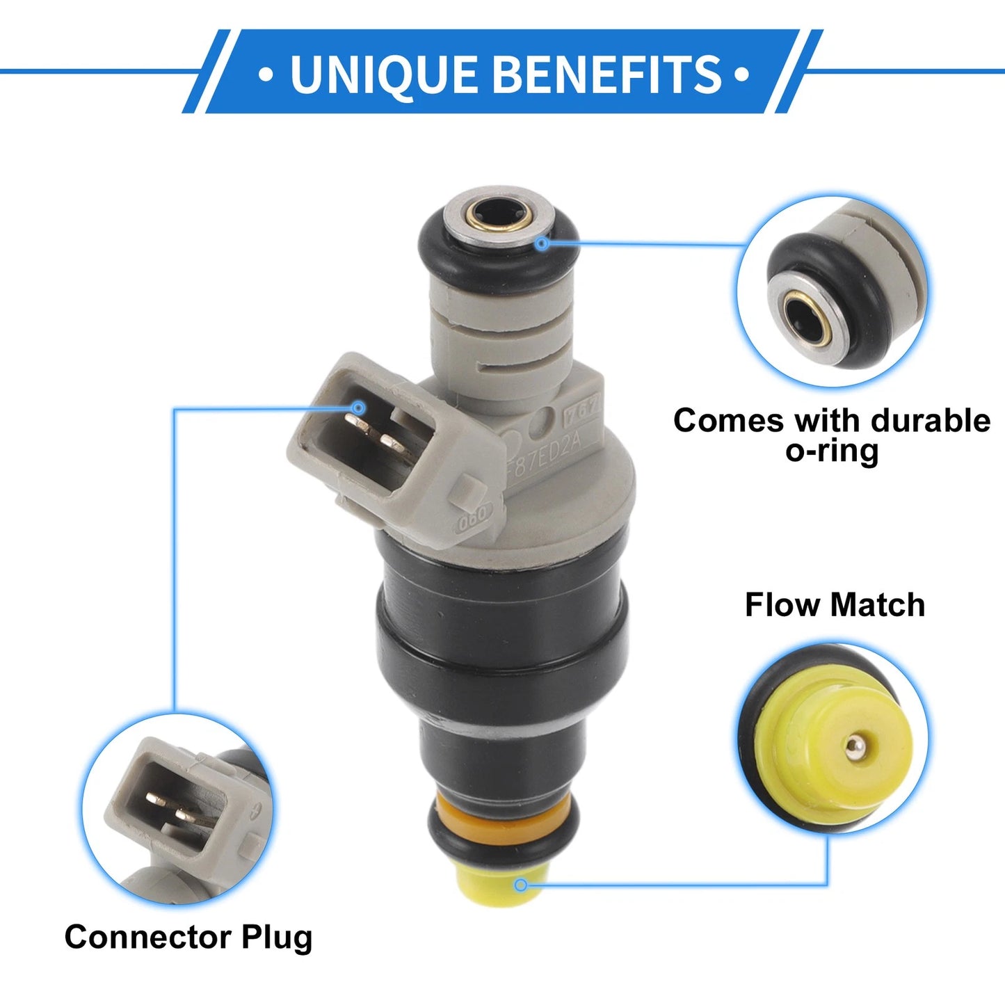 1 Pc Fuel Injector No.F87ED2A/F87ED2B/F87ED2C for Ford Ranger (1998–2006)