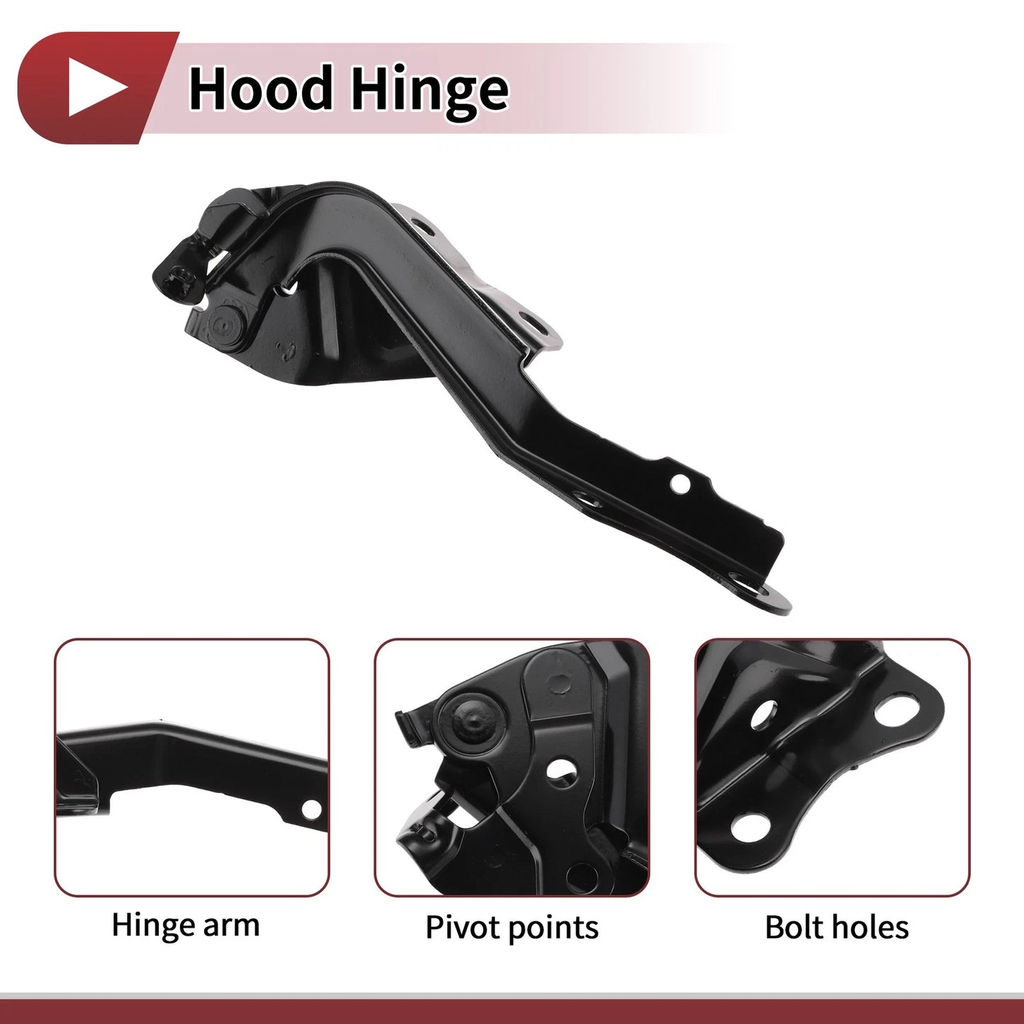 Hood Hinge for Toyota Highlander (2009–2015) Right Side 1 pcs