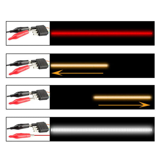 60" LED Rear Brake Reverse Tailgate Light Strip for Truck