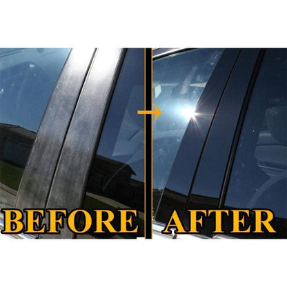 4 Pcs Outer Door Pillar Trim Black for Dodge Ram (1994-2001)