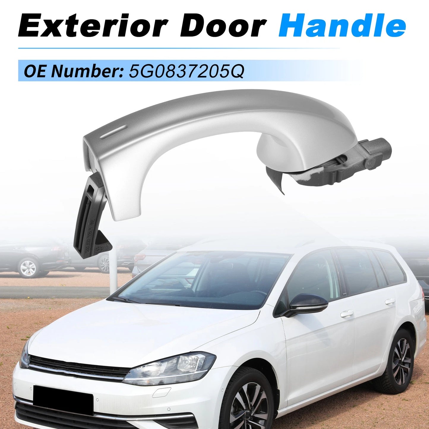 Exterior Door Handle for Skoda Kodiaq (2017–2024) No.5G0837205Q Chrome