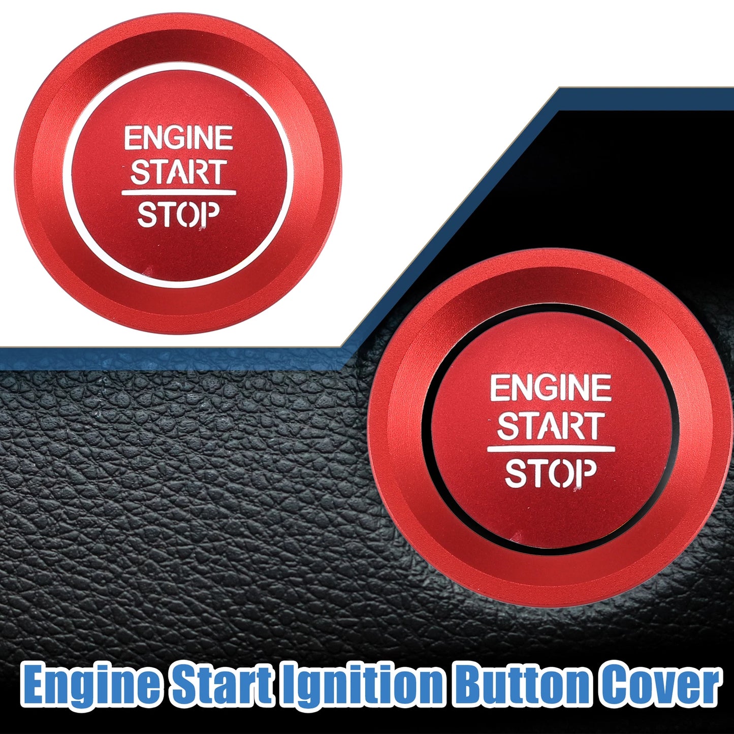Ignition Button Trim Sticker for Honda Accord (2018–2022) Red