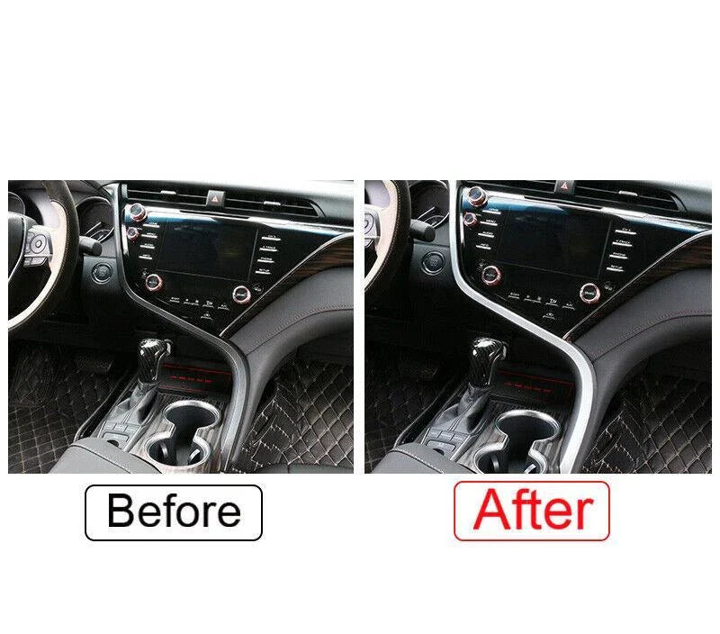 ABS Matte Silver Center Console Strip Trim for Toyota Camry (2018–2024)