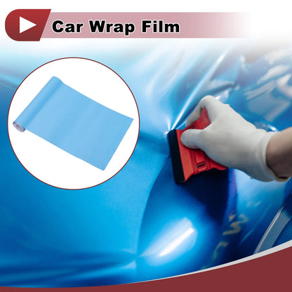 Matte Light Blue Vinyl Wrap Film for Universal Cars (15x152cm)
