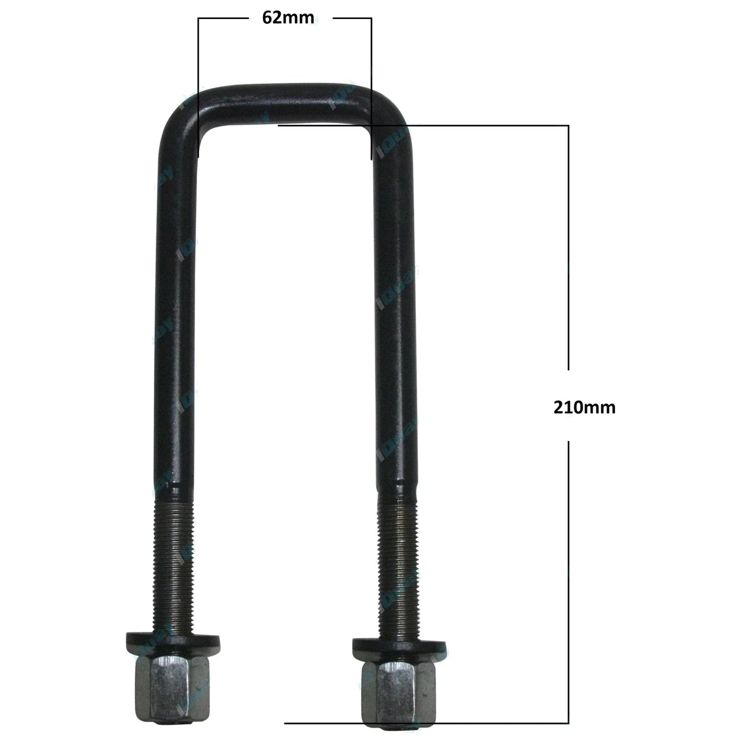 4 x Extended Rear U-Bolts for Toyota Hilux KUN26 4X4 Ute (2005-2014)