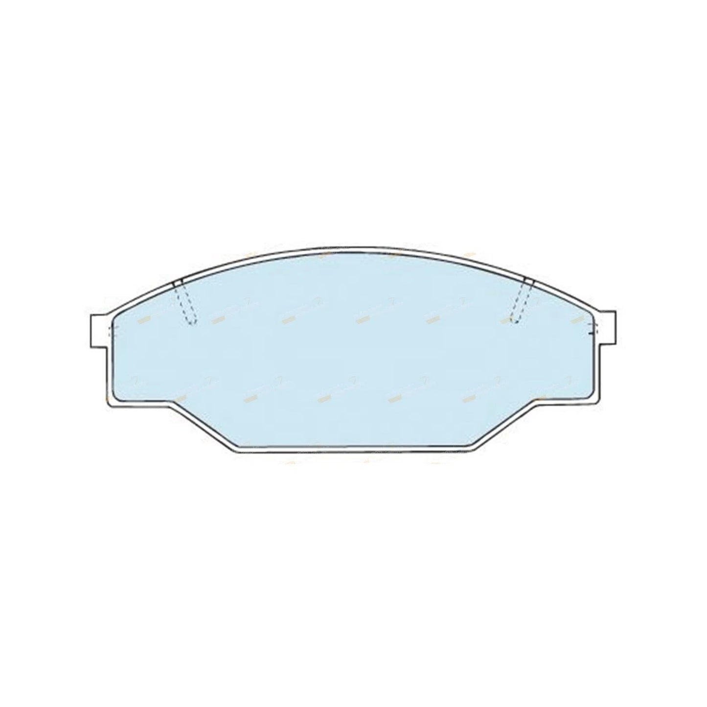 Set of 4 Front Disc Brake Pads for Toyota Hilux (1988–2005)