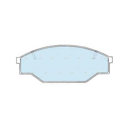 Set of 4 Front Disc Brake Pads for Toyota Hilux (1988–2005)