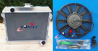 3 Core Aluminum Radiator with Fan for Datsun 610 200B 620 (1976–1979)