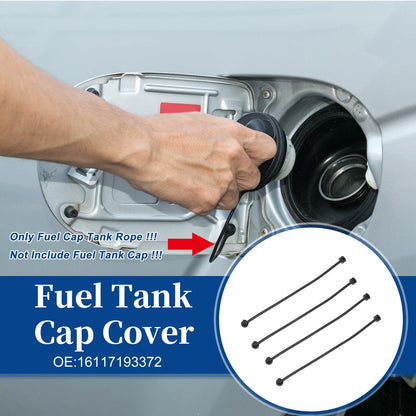 Set of 4 Fuel Tank Cap Tether Rope for BMW 740i (2011–2015) No. 16117193372