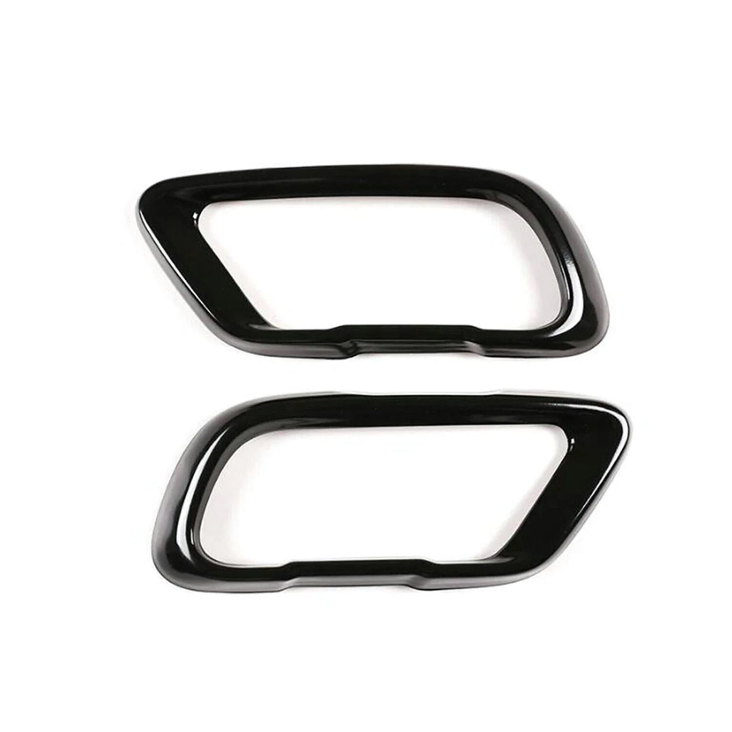 2X Black Stainless Exhaust Pipe Cover Trim for BMW X5 G05 X7 G07 (2019–2021)