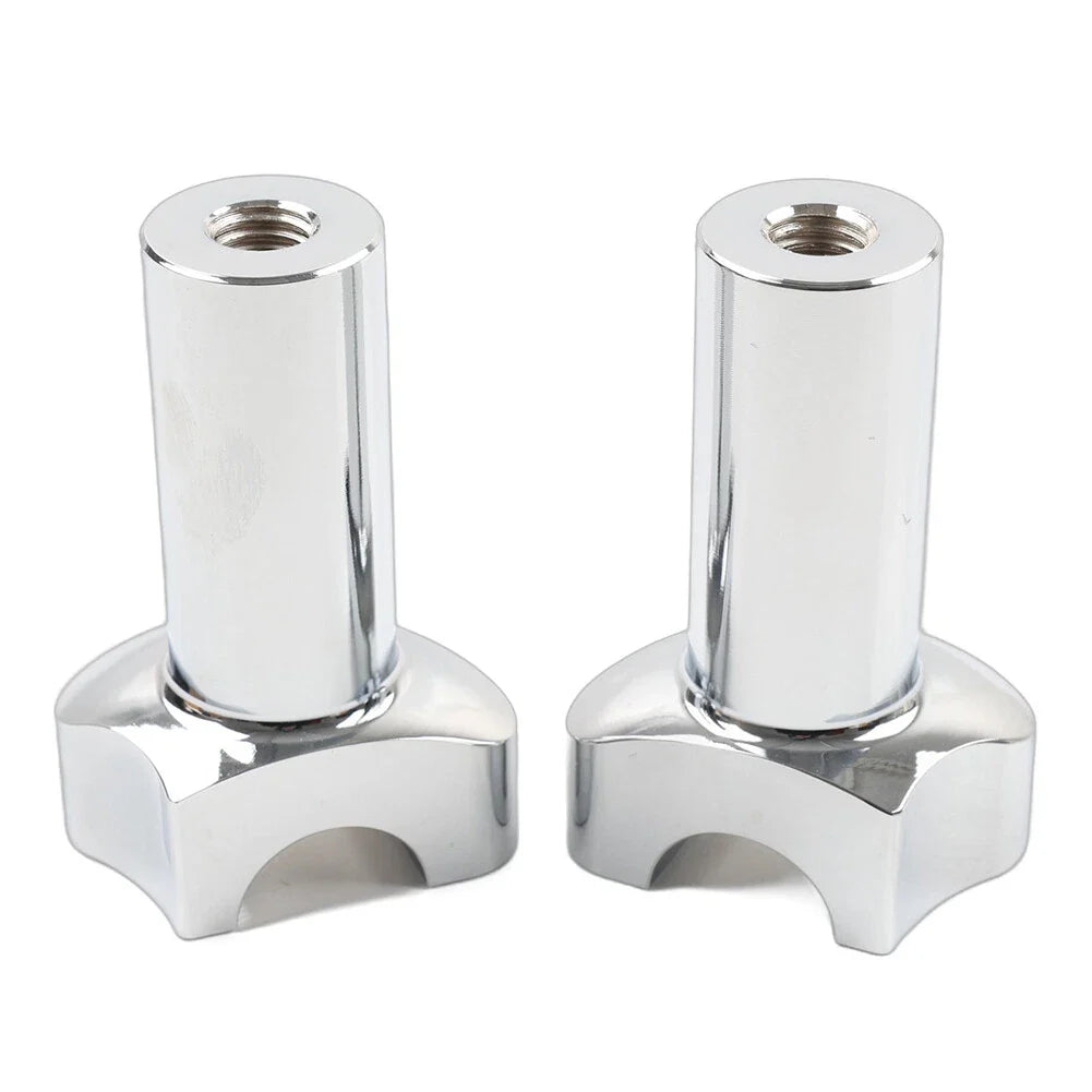 3.5" Chrome Straight Handlebar Risers for Harley Dyna Sportster Softail