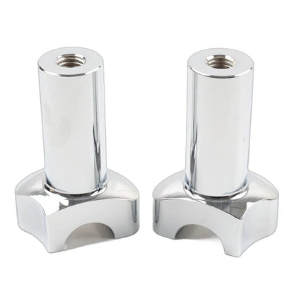 3.5" Chrome Straight Handlebar Risers for Harley Dyna Sportster Softail