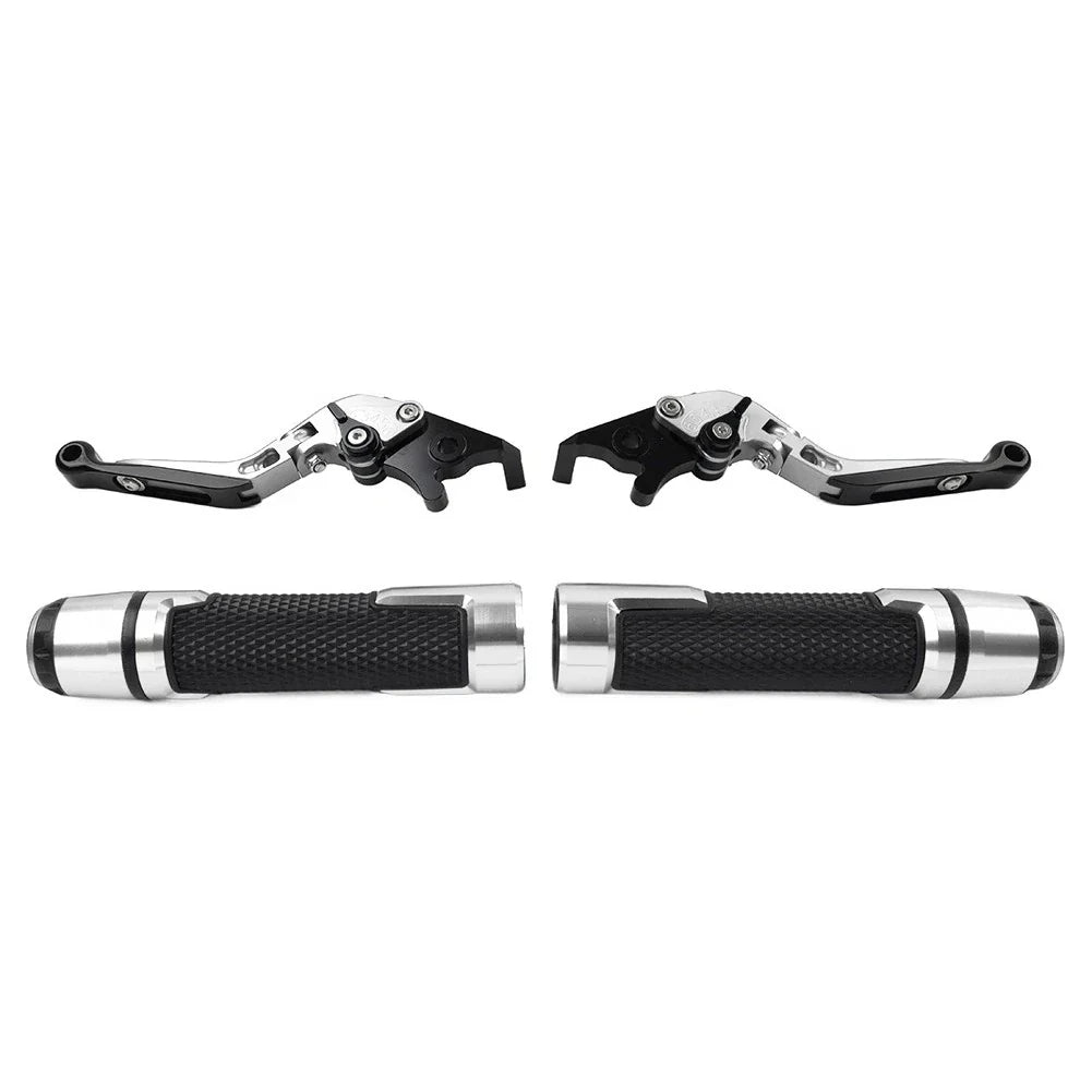 Folding Extendable Brake Clutch Levers & Handlebar Grips for Benelli BN302S