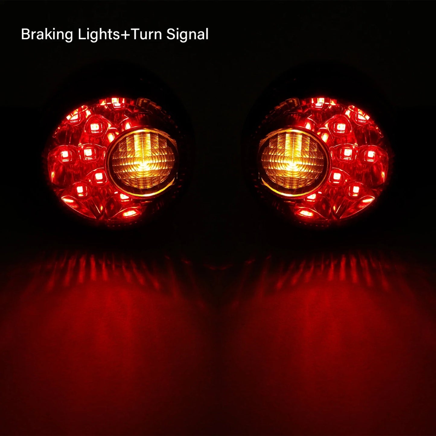 Black LED Rear Turn Signal Lights for Harley Sportster 883 1200 (1992-2022)