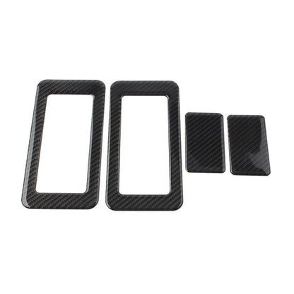 4 x Interior Rear Seat Switch Cover Trim for Jeep Wrangler JK (2011-2017)