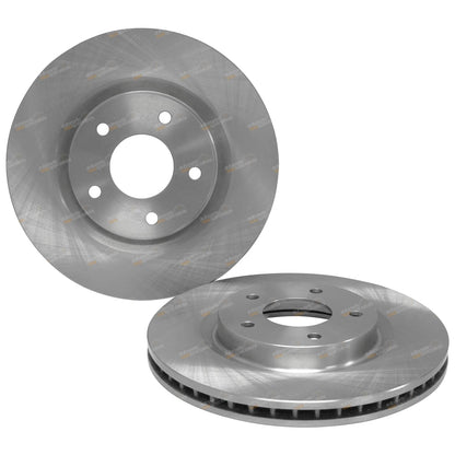 2 Front Disc Brake Rotors for Nissan X-Trail T31 (2007–2012) 296mm