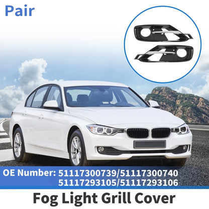 1 Set Front Left/Right Fog Light Grill for BMW 3 Series